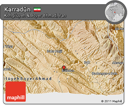 Satellite 3D Map of Karradūn
