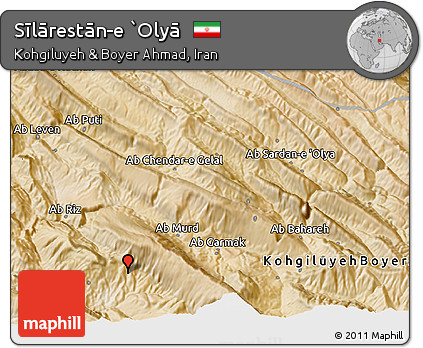 Satellite 3D Map of Sīlārestān-e `Olyā
