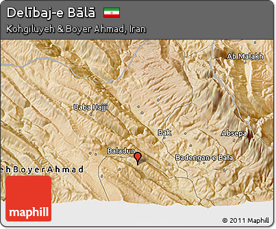 Satellite 3D Map of Delībaj-e Bālā