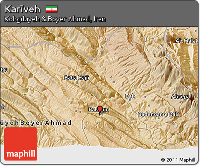 Satellite 3D Map of Karīveh