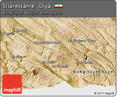 Satellite 3D Map of Sīlārestān-e `Olyā