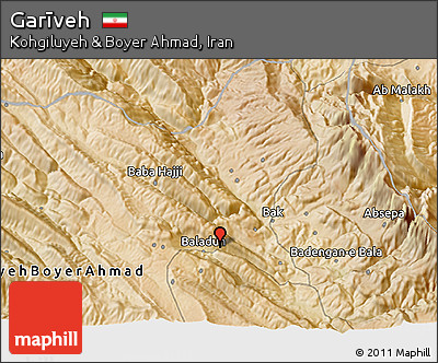 Satellite 3D Map of Garīveh