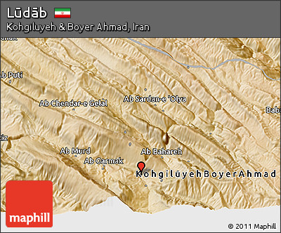 Satellite 3D Map of Lūdāb