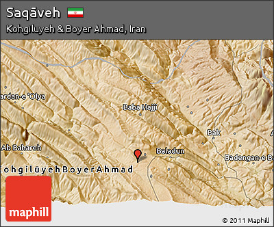 Satellite 3D Map of Saqāveh