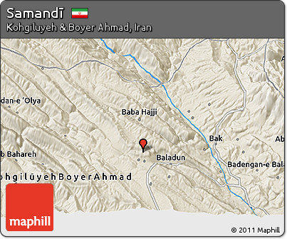 Shaded Relief 3D Map of Samandī