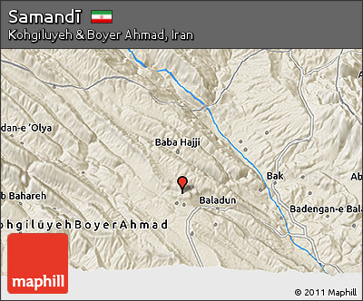 Shaded Relief 3D Map of Samandī