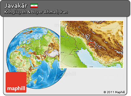 Physical Location Map of Javakār