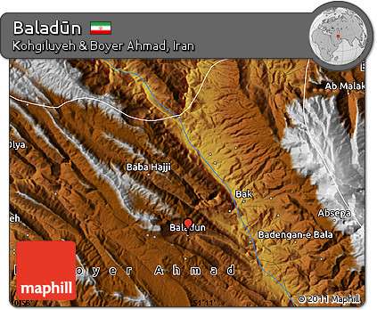 Physical Map of Baladūn