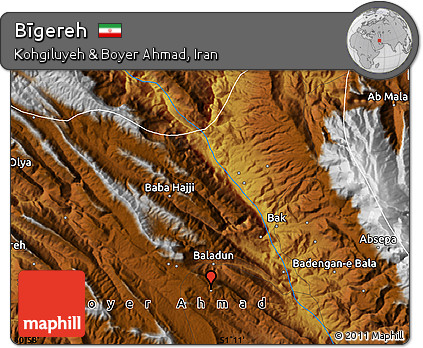 Physical Map of Bīgereh