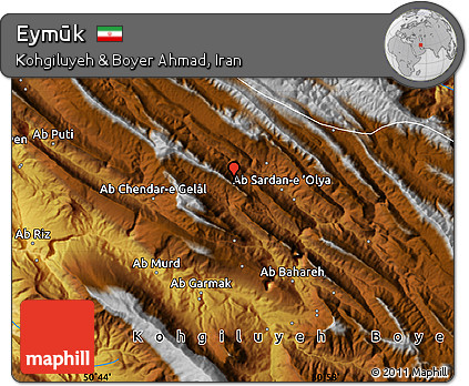 Physical Map of Eymūk