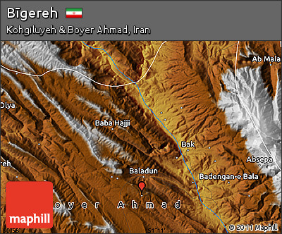 Physical Map of Bīgereh