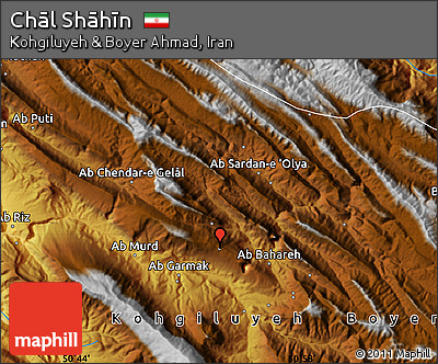 Physical Map of Chāl Shāhīn