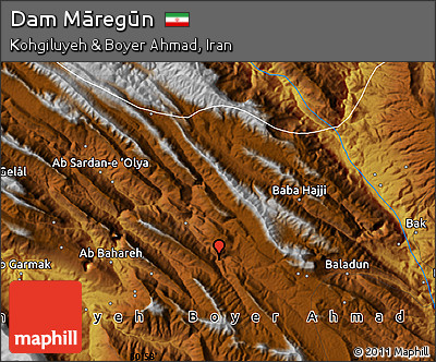 Physical Map of Dam Māregūn