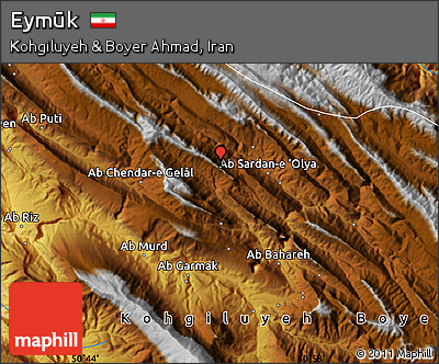 Physical Map of Eymūk