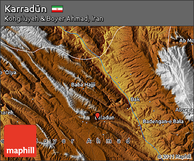 Physical Map of Karradūn