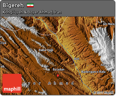 Physical Map of Bīgereh
