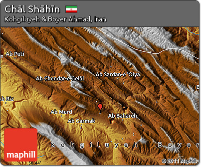 Physical Map of Chāl Shāhīn