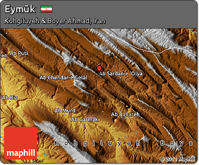 Physical Map of Eymūk