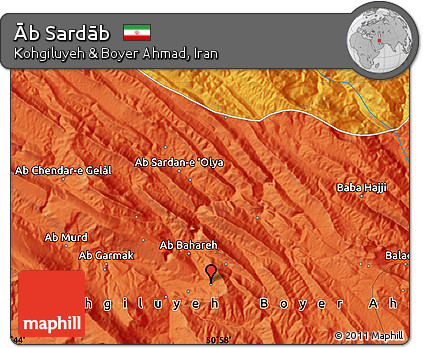 Political Map of Āb Sardāb