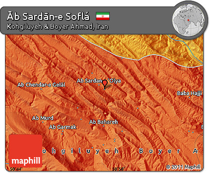 Political Map of Āb Sardān-e Soflá
