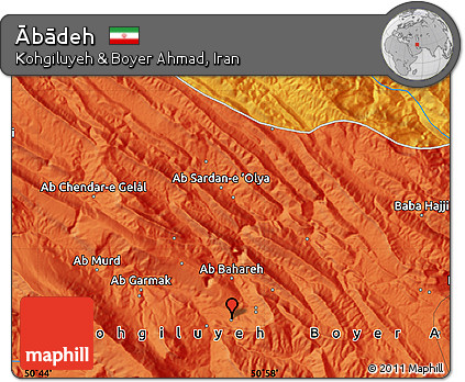 Political Map of Ābādeh