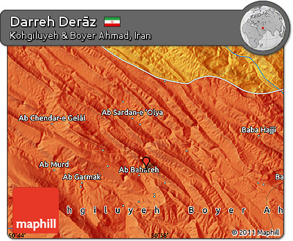 Political Map of Darreh Derāz