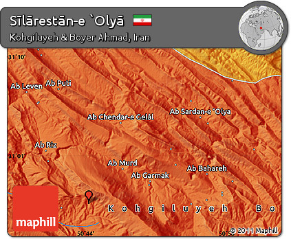 Political Map of Sīlārestān-e `Olyā