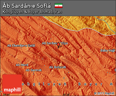 Political Map of Āb Sardān-e Soflá