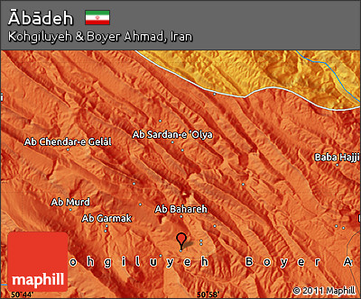 Political Map of Ābādeh