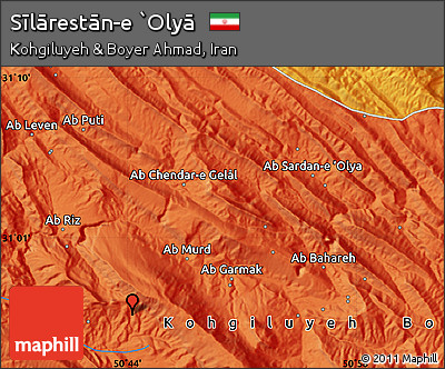 Political Map of Sīlārestān-e `Olyā