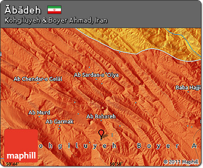 Political Map of Ābādeh