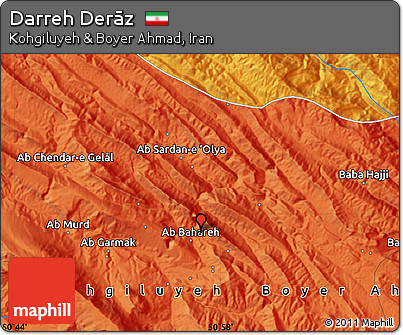 Political Map of Darreh Derāz