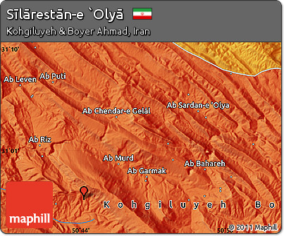 Political Map of Sīlārestān-e `Olyā