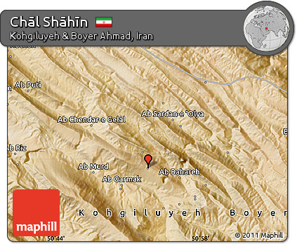Satellite Map of Chāl Shāhīn