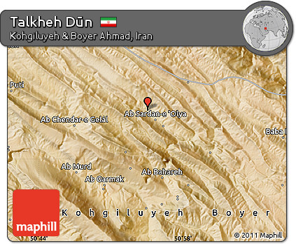 Satellite Map of Talkheh Dūn