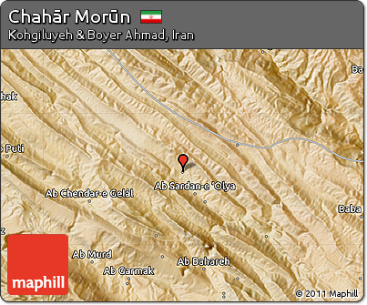 Satellite Map of Chahār Morūn
