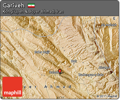 Satellite Map of Garīveh