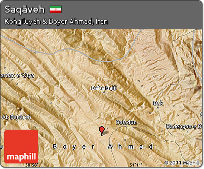 Satellite Map of Saqāveh