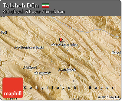 Satellite Map of Talkheh Dūn