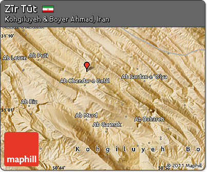 Satellite Map of Zīr Tūt