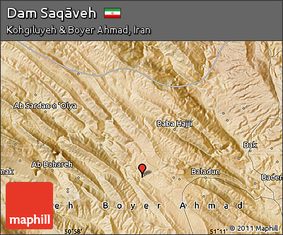 Satellite Map of Dam Saqāveh