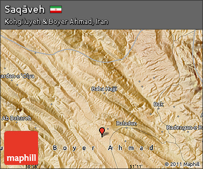 Satellite Map of Saqāveh