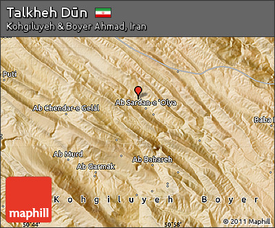 Satellite Map of Talkheh Dūn
