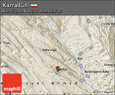 Shaded Relief Map of Karradūn