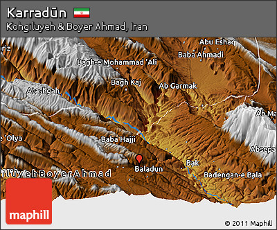 Physical Panoramic Map of Karradūn