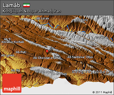 Physical Panoramic Map of Lamāb
