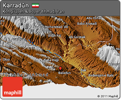 Physical Panoramic Map of Karradūn