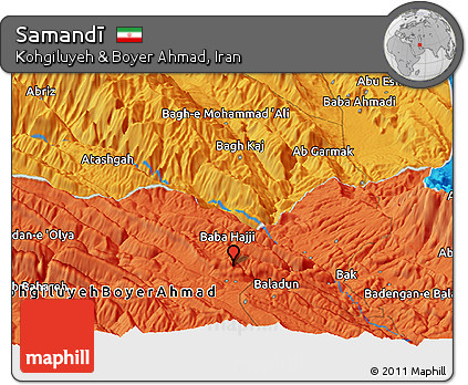 Political Panoramic Map of Samandī