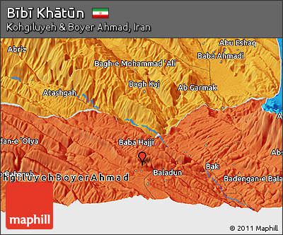 Political Panoramic Map of Bībī Khātūn
