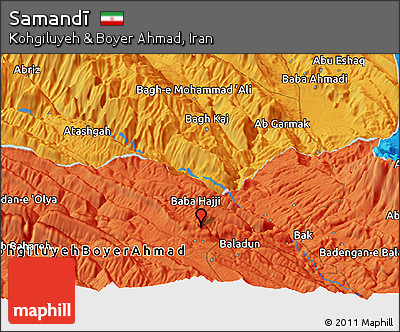 Political Panoramic Map of Samandī